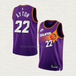 Camiseta Deandre Ayton NO 22 Phoenix Suns Classic 2022-23 Violeta