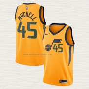 Camiseta Donovan Mitchell NO 45 Utah Jazz Statement Amarillo