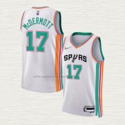 Camiseta Doug McDermott NO 17 San Antonio Spurs Ciudad 2021-22 Blanco