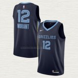 Camiseta Ja Morant NO 12 Memphis Grizzlies Icon Azul