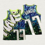 Camiseta Luka Doncic NO 77 Dallas Mavericks Mitchell & Ness Azul