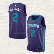 Camiseta Marvin Williams NO 2 Charlotte Hornets Statement 2020-21 Violeta