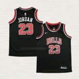 Camiseta Michael Jordan NO 23 Nino Chicago Bulls Negro5