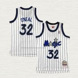Camiseta NO 32 Nino Orlando Magic Mitchell & Ness 1993-94 Blanco Shaquille O'Neal