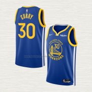 Camiseta Stephen Curry NO 30 Golden State Warriors Icon 2022-23 Azul