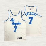 Camiseta Carmelo Anthony NO 7 Los Angeles Lakers Classic 2019-20 Blanco