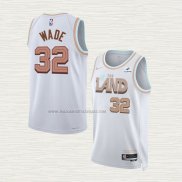Camiseta Dean Wade NO 32 Cleveland Cavaliers Ciudad 2022-23 Blanco