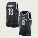 Camiseta James Harden NO 13 Brooklyn Nets Icon 2020-21 Negro