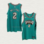 Camiseta Jason Williams NO 2 Memphis Grizzlies Classic Autentico Verde