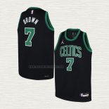 Camiseta Jaylen Brown NO 7 Nino Boston Celtics Statement Negro