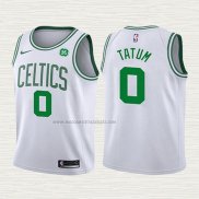 Camiseta Jayson Tatum NO 0 Nino Boston Celtics 2017-18 Blanco