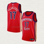 Camiseta Jonas Valanciunas NO 17 New Orleans Pelicans Statement 2023-24 Rojo