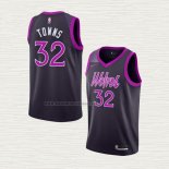 Camiseta Karl-Anthony Towns NO 32 Minnesota Timberwolves Ciudad 2018-19 Violeta