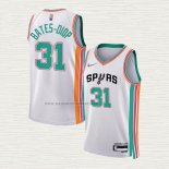 Camiseta Keita Bates-Diop NO 31 San Antonio Spurs Ciudad 2021-22 Blanco