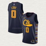Camiseta Kevin Love NO 0 Cleveland Cavaliers Ciudad Azul