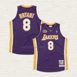 Camiseta Kobe Bryant NO 8 Los Angeles Lakers Icon 2000-01 Finals Bound Violeta
