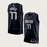 Camiseta Luka Doncic NO 77 Dallas Mavericks Select Series Negro