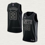 Camiseta Markieff Morris NO 88 Brooklyn Nets Statement 2022-23 Negro