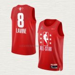 Camiseta Zach LaVine NO 8 Chicago Bulls All Star 2022 Granate