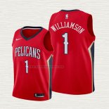 Camiseta Zion Williamson NO 1 Nino New Orleans Pelicans Statement 2019-20 Rojo