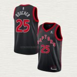 Camiseta Chris Boucher NO 25 Toronto Raptors Statement 2020-21 Negro