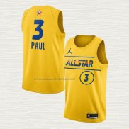 Camiseta Chris Paul NO 3 Phoenix Suns All Star 2021 Oro
