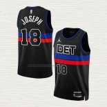 Camiseta Cory Joseph NO 18 Detroit Pistons Statement 2022-23 Negro
