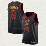 Camiseta Isaiah Thomas NO 3 Cleveland Cavaliers Statement Negro
