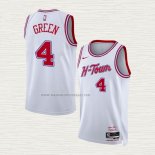Camiseta Jalen Green NO 4 Houston Rockets Ciudad 2023-24 Blanco
