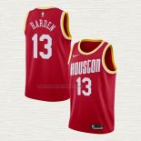 Camiseta James Harden NO 13 Houston Rockets Hardwood Classics Rojo