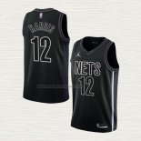 Camiseta Joe Harris NO 12 Brooklyn Nets Statement 2022-23 Negro