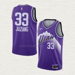 Camiseta Johnny Juzang NO 33 Utah Jazz Ciudad 2023-24 Violeta
