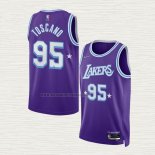 Camiseta Juan Toscano-Anderson NO 95 Los Angeles Lakers Ciudad 2021-22 Violeta