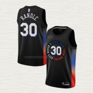 Camiseta Julius Randle NO 30 New York Knicks Ciudad 2020-21 Negro