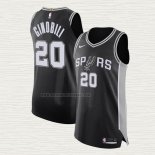 Camiseta Manu Ginobili NO 20 San Antonio Spurs Icon Autentico Negro