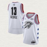 Camiseta Paul George NO 13 Oklahoma City Thunder All Star 2019 Blanco
