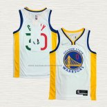 Camiseta Stephen Curry NO 30 Golden State Warriors Slam Dunk Special Mexico Edition 2022 Blanco