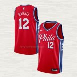 Camiseta Tobias Harris NO 12 Philadelphia 76ers Statement 2020 Rojo