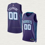 Camiseta Charlotte Hornets Personalizada Statement 2022-23 Violeta