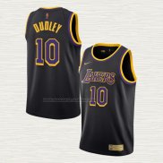 Camiseta Jared Dudley NO 10 Los Angeles Lakers Earned 2020-21 Negro