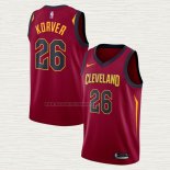 Camiseta Kyle Korver NO 26 Cleveland Cavaliers Icon Rojo