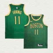 Camiseta Kyrie Irving NO 11 Boston Celtics Ciudad Verde