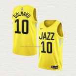 Camiseta Leandro Bolmaro NO 10 Utah Jazz Icon 2022-23 Amarillo