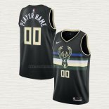 Camiseta Milwaukee Bucks Personalizada Statement 2019-20 Negro