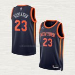 Camiseta Mitchell Robinson NO 23 New York Knicks Statement 2022-23 Negro