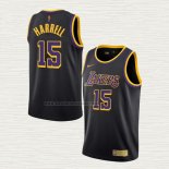 Camiseta Montrezl Harrell NO 15 Los Angeles Lakers Earned 2020-21 Negro