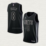Camiseta Patty Mills NO 8 Brooklyn Nets Statement 2022-23 Negro