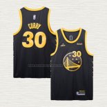 Camiseta Stephen Curry NO 30 Golden State Warriors FMVP 2022 Negro