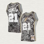Camiseta Tim Duncan NO 21 San Antonio Spurs Special Year Of The Tiger Negro