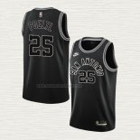 Camiseta Jakob Poeltl NO 25 San Antonio Spurs Classic 2022-23 Negro